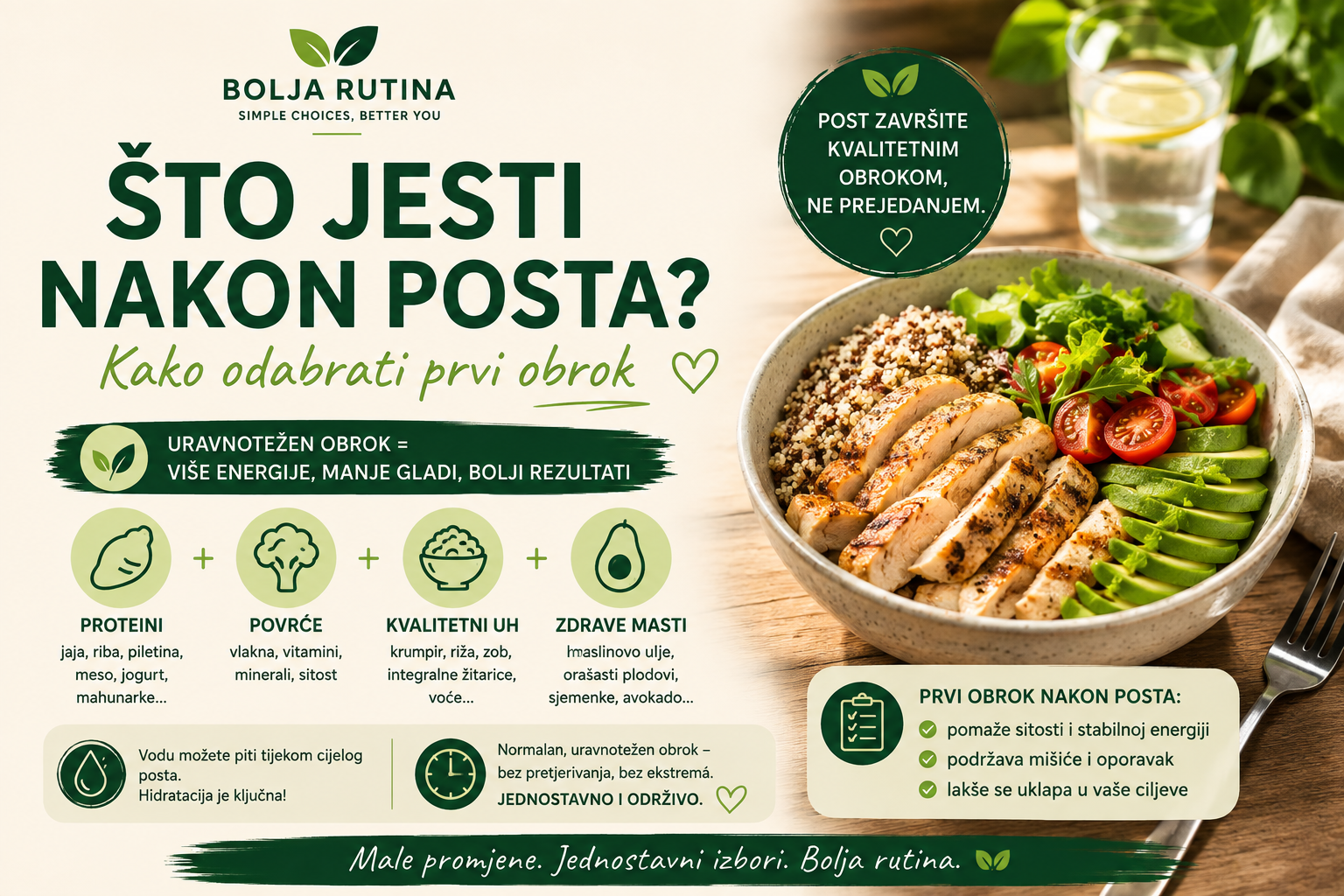 Što jesti nakon posta