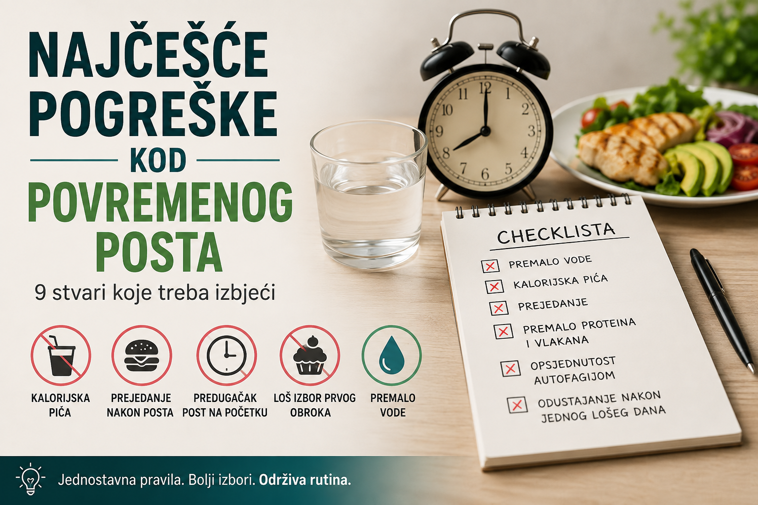 Najčešće pogreške kod povremenog posta