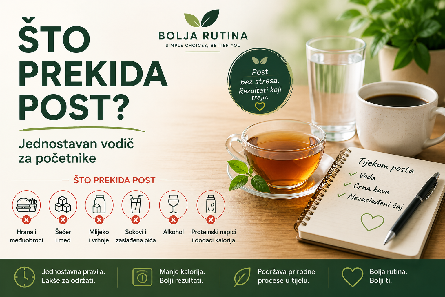 Što prekida post – vodič za povremeni post