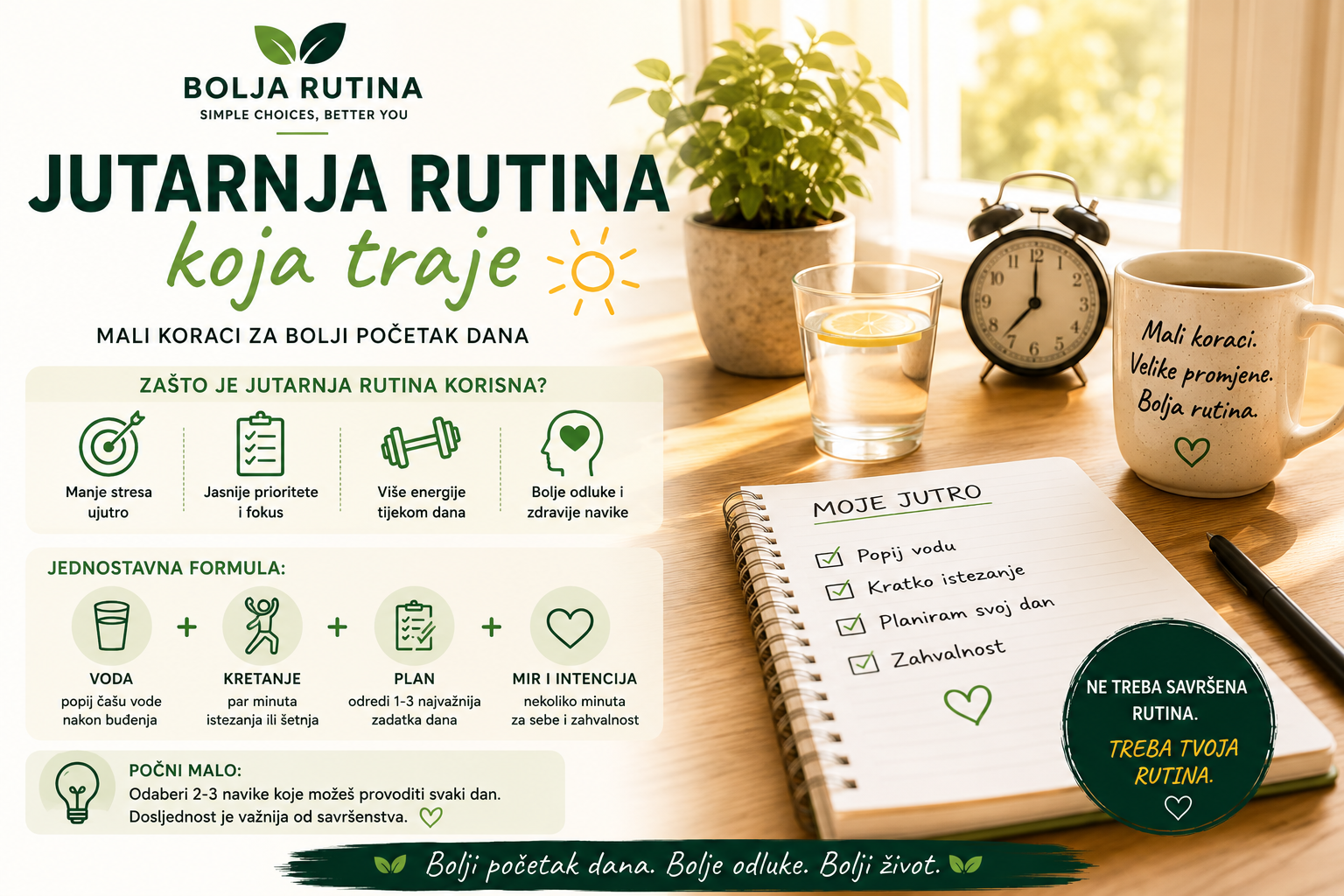 Jutarnja rutina koja traje