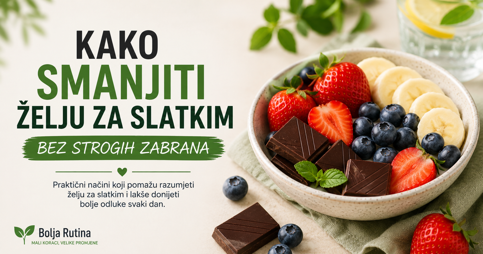 Kako smanjiti želju za slatkim bez strogih zabrana