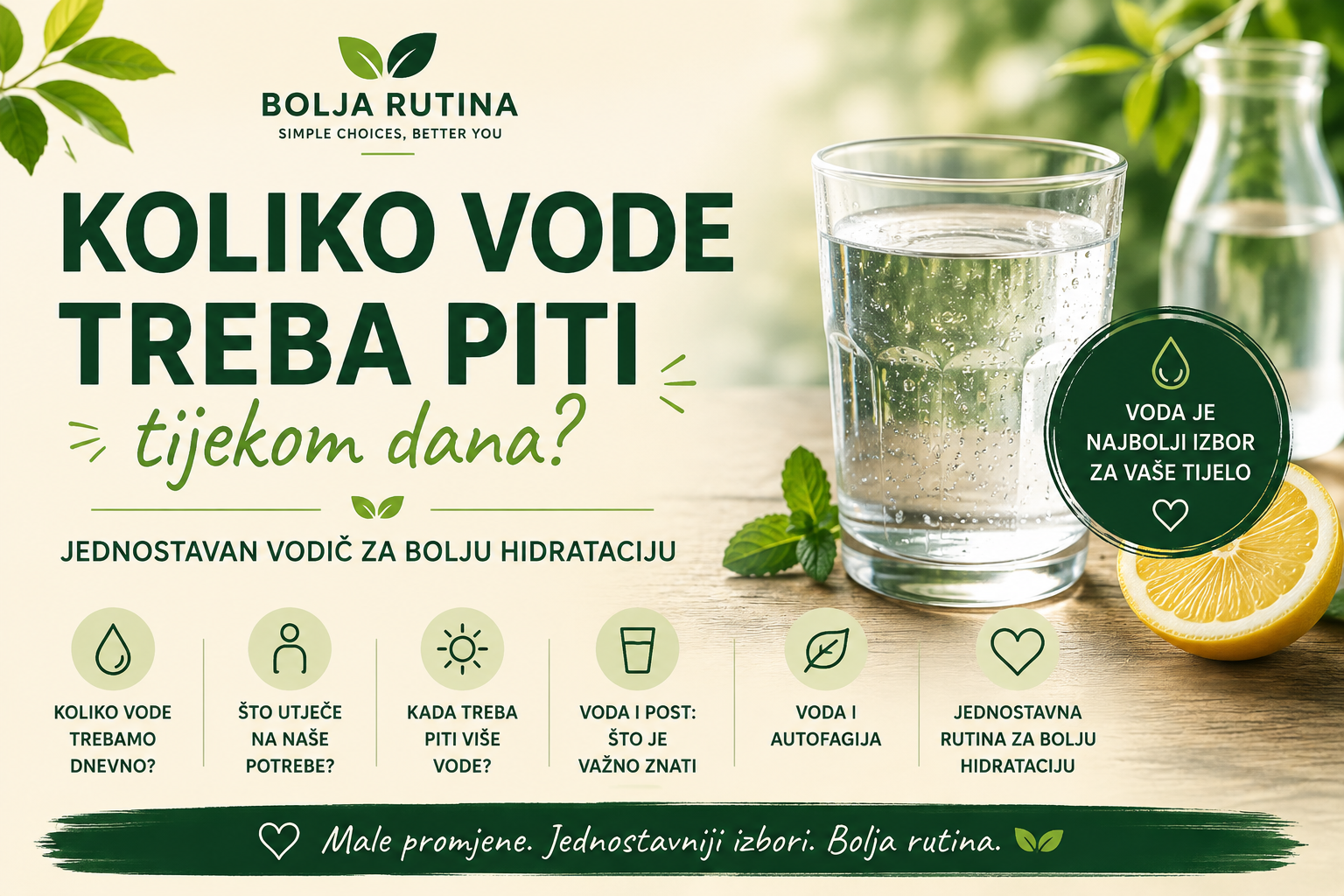 Koliko vode treba piti