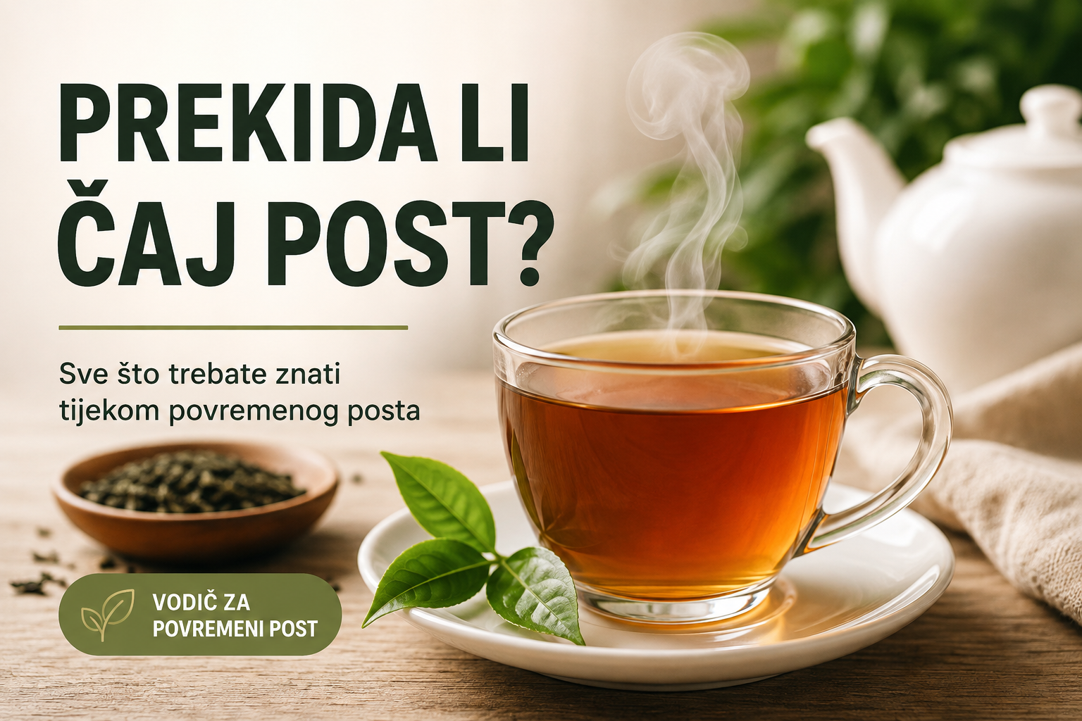 prekida li čaj post