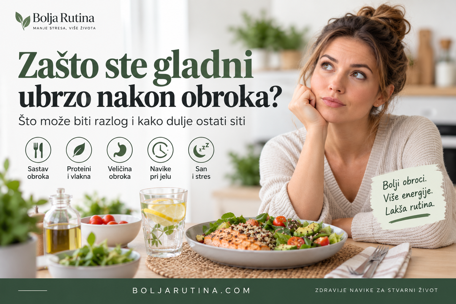 Glad nakon obroka – zašto ste ponovno gladni ubrzo nakon jela