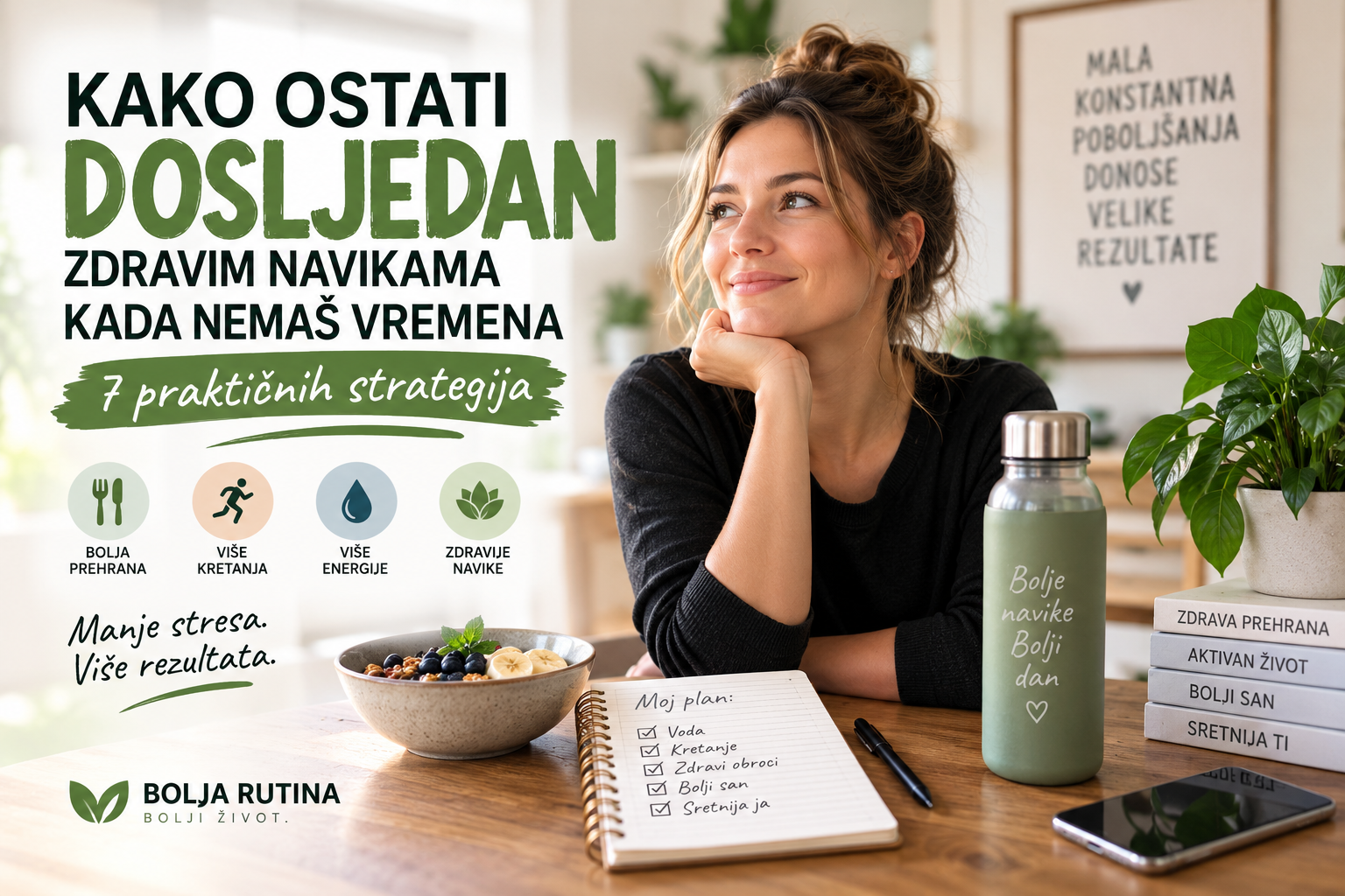 Kako ostati dosljedan zdravim navikama kada nemaš vremena