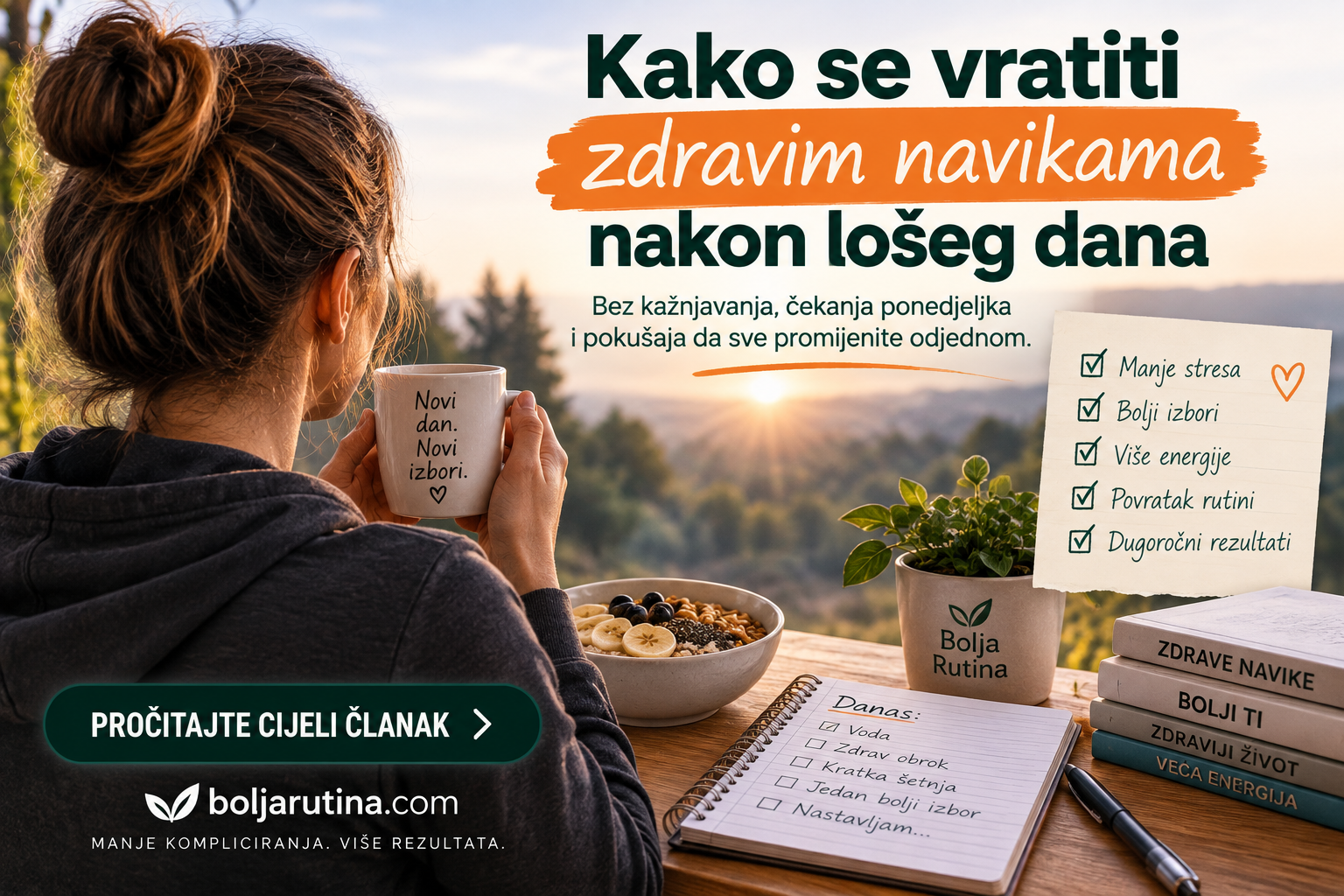 Kako se vratiti zdravim navikama nakon lošeg dana